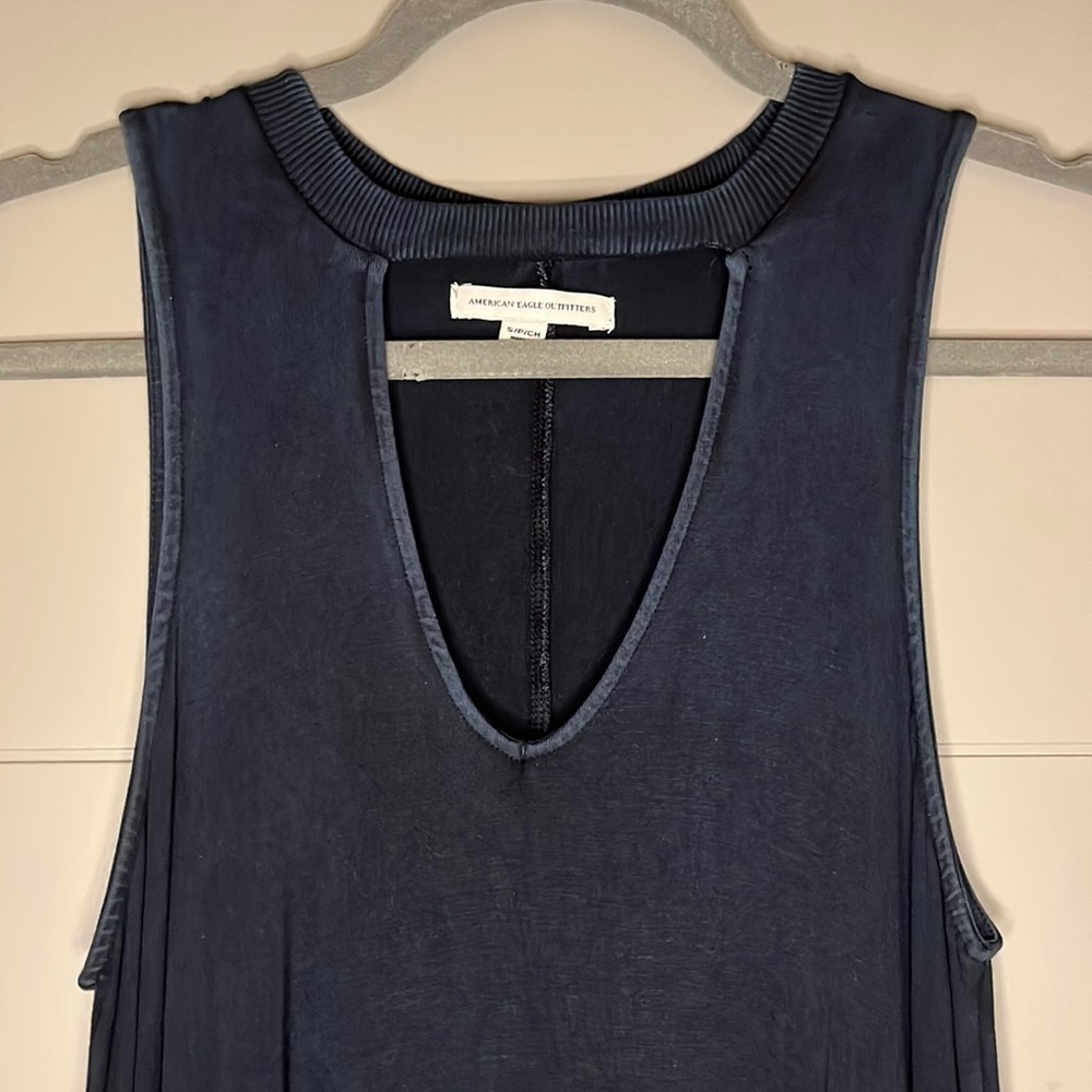 Navy blue AE T-shirt Dress. Size small.